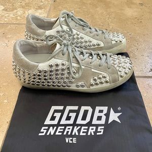Golden Goose Studded Superstar Sneakers